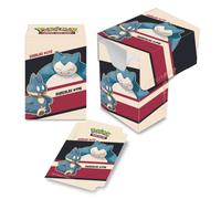 Ultra PRO Pokémon Snorlax & Munchlax Full View Deck Box - Protect & Store up to 75 Cards, Self Locking Lid