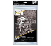 Ultra Pro Resealable Comic Bags Golden Size 7-3/4 x 10-1/2 Inch 100 Pk