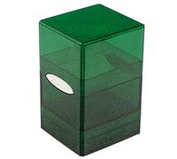 Ultra PRO - Satin Tower 100+ Standard Size Card Deck Box (Green Glitter) - Protect Your Gaming Cards, Sports Cards or Collectible Cards In Ultra Pro's Stylish Glitter Deck Box