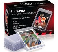 Ultra Pro Semi-Rigid 1/2" Lip Sleeves, Plastic, 200ct