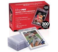 Ultra Pro Semi Rigid 1/2" Lip Tall Sleeves 200ct | Clear PVC grading sleeves feature an easy-insert lip for handling, storage, shipping and card submissions
