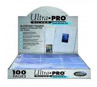 10-Pack Ultra Pro Silver Series Pages 9 Pockets Collector's Pocket Transparent