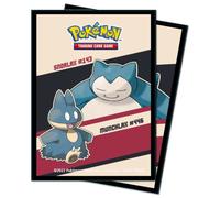 Ultra Pro Snorlax & Munchlax 65ct Deck Protectors for Pokemon - Protect Your Cards with ChromaFusion Technology and Always Be Ready for Battle Against Friends and Enemies