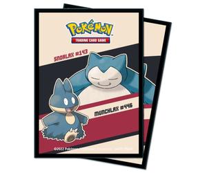 Ultra Pro Snorlax & Munchlax 65ct Deck Protectors for Pokemon - Protect Your Cards with ChromaFusion Technology and Always Be Ready for Battle Against Friends and Enemies