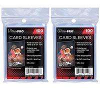 Ultra Pro Soft Card Sleeves 100 pack 2 5/8 x 3 5/8 inches Standard Size Trading Card Games Clear (200 (2 packs))