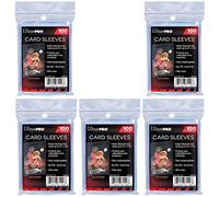 Ultra Pro Soft Card Sleeves 100 pack 2 5/8 x 3 5/8 inches Standard Size Trading Card Games Clear (500 (5 packs))