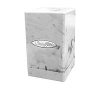 Ultra Pro ULP16347 Deck Box Satin Tower Marble Card Game Black & White