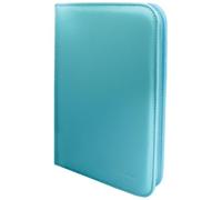 Ultra PRO - Vivid 4-Pocket Zippered PRO-Binder: (Light Blue) Protect Up to 160 Collectible Trading Cards, Sports Cards or Valuable Gaming Cards, Ultimate card Protection