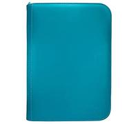 Ultra PRO - Vivid 4-Pocket Zippered PRO-Binder: (Teal) Protect Up to 160 Collectible Trading Cards, Sports Cards or Valuable Gaming Cards, Ultimate card Protection