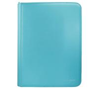 Ultra PRO - Vivid 9-Pocket Zippered PRO-Binder: (Light Blue) - Protect Up to 360 Collectible Trading Cards, Sports Cards or Valuable Gaming Cards, Ultimate card Protection