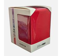 Ultra Pro Vivid Alcove Deck Box Red Holds 100 Cards Magnetic Flip Case TCG
