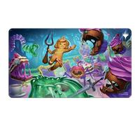 Ultra Pro - Wilds of Eldraine White Stitched Playmat Food Fight for Magic: The Gathering, MTG Card Playmat, Use as Oversize Mouse Pad, Desk Mat, Gaming Playmat, TCG Card Game Table Mat