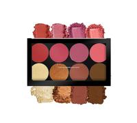 Ultra Professional Blush Palette with Shimmer Highlighters & Contour | Highly Pigmented, Easy-to-Blend Shades | Lightweight Blush & Highlighter Palette (Shade - 01)