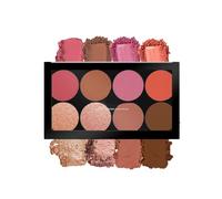 Ultra Professional Blush Palette with Shimmer Highlighters & Contour | Highly Pigmented, Easy-to-Blend Shades | Lightweight Blush & Highlighter Palette (Shade - 02)
