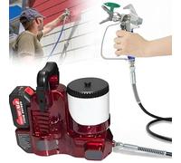 Ultra Quick Shot Sprayer weighs only 2.8kg and features 6-speed control & charging dock, ideal for stain, primer and furniture spraying Red-2Batteries