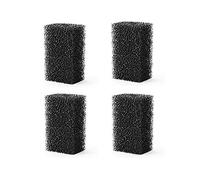 Ultra Quiet Fish Tank Filter 4-in-1 Internal Aquarium Filter,500-1800L/H Submersible Water Pump Oxygen Aeration Wave Maker Water Change for Betta, Turtle, Pond Fish, Garden (4pcs filter sponge for 6W)