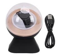 Ultra Quiet Single Automatic Watch Winder, <20dB Silent Motor with LED Lighting Stable Accurate Winding Mechanism Adjustable Universal Fit Pillow for Mechanical Watches (Black)