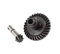 Ultra-Realistic 1/10 CNC Aluminum Straight Axle Set w/Leaf Spring/Link Mount Kit for RC4WD Gelande II TF2 for Tamiya Bruiser BRX01(Gear Set)