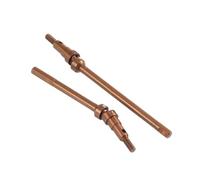 Ultra-Realistic 1/10 CNC Aluminum Straight Axle Set w/Leaf Spring/Link Mount Kit for RC4WD Gelande II TF2 for Tamiya Bruiser BRX01(Front Axle Shaft)