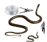 Ultra-Realistic Rubber Snake Prank - Invisible Stealth String and Secure Clip, Mimics Slithering | Motion Durable High-Fidelity Simulation For Golfers Hidden Bag Surprise