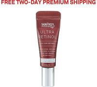 Ultra Retinol 0.5% Encapsulated Growth Factor (FGF, TGF) Night Cream - Algae Ext, Vit E, Red Ginseng, Ginkgo Biloba, Grape Seed Ext- Korean Inspired Glass Skin By SkinPep (2 x 7ml Tubes 14ml)