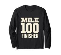 Ultra Runner Mile 100 Finisher Endurance Athlete Long Sleeve T-Shirt