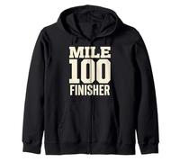 Ultra Runner Mile 100 Finisher Endurance Athlete Zip Hoodie