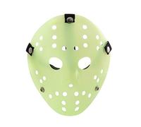 Ultra Scary Halloween Hockey Mask - Horror Costume & Adults and Kids - Halloween Parties and Events - Perfect Scary Costume Accessory - Serial Killer - Glow In The Dark