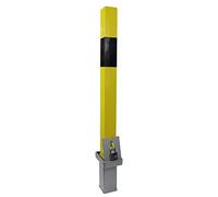 Ultra Secure 790R Yellow Steel Removable Security Bollard with Padlock (Keyed to Differ)