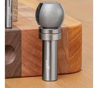 Ultra-Shear Finger Grip Groove Router Bit, 1/2 SH, 1-1/4" Boards, Template Pattern Bearing, Great for Serving & Cutting Boards, USA Made - US512FGGR