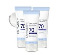 Ultra Sheer Dry-Touch Sunscreen Lotion for Face, SPF 70 Broad Spectrum UVA/UVB Protection, Lightweight & Water Resistant Formula, Non-Greasy Finish for All Skin Types, Travel Size, 80g, 3pc