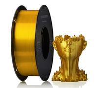 Ultra Silk+ PLA Filament 1.75 mm, TINMORRY 3D Printer Filament, 1 kg, 1 Spool, Gold