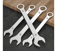 Ultra-Slim 3mm Open End Wrench with Full 4mm to 32mm Span, Smooth Jaw Action and Uniform Hardness for Repeatable Results in Maintenance Scenarios (30mm)