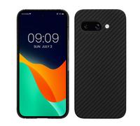 kalibri Aramid Fiber Case Compatible with Google Pixel 9a - Case Super Slim Strong Protective Phone Cover - Black Matte