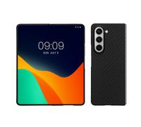 kalibri Aramid Fiber Case Compatible with Samsung Galaxy Z Fold5 - Case Super Slim Strong Protective Phone Cover - Black Matte