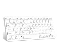Ultra-Slim Bluetooth Keyboard Wireless Keyboard Compatible iPad 10th/iPad 10.2(9th/8th/7th Generation),iPad Air 5th/4th, iPad Pro 11/12.9, iPad 9.7, iPad Mini and All Bluetooth Devices (White)