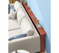 Ultra Slim Console Table Behind Couch, Compact Sofa Table for Narrow Space, Small Entryway Table with Storage Shelf, Easy Assembly