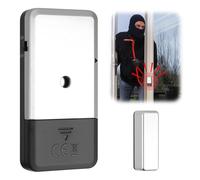 Ultra Slim Door Handle Alarm - Loud 125dB Siren Battery Powered Wireless Hanging Wall Mounted Intruder Alarm for Home and Office -Police Accredited - Window & Door Alarms Sensors for Kids Safety