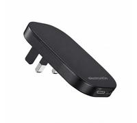 Ultra Slim Flat 35W Dual USB-C Charger Plug UK, True Dual Type-C, Both Ports Power Delivery + PPS, Folding 3 Pin Fast Charger for MacBook Air, iPhone 17/16/15, Samsung Galaxy, iPad, Black"