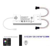 Ultra-slim LED Controller With Built-in Mic For Music-Responsive Lighting For ESP32 Supports WS2811 SK6812 Up To 800 ICs Per Channel(A)