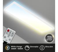Ultra Slim LED Panel Ceiling Light Lamp Backlight CCT RGB Office Hallway [EEK: D]