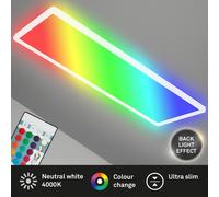 Ultra Slim LED Panel Ceiling Light Lamp Backlight CCT RGB Office Hallway [EEK: D]