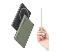 Ultra Slim Magsafe Powerbank 5000 mAh, 8 mm Magnetic Wireless Ultra Thin Power Bank, External Batteries PD 20 W USB-C Fast Charge, Inductive Charged Portable Charger for iPhone 15/14/13/12 Pro