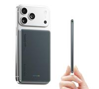 Ultra Slim Magsafe Powerbank 5000 mAh, 8 mm Magnetic Wireless Ultra Thin Power Bank, External Batteries PD 20 W USB-C Fast Charge, Inductive Charged Portable Charger for iPhone 17/16/15/14 Series