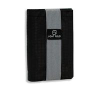 Ultra Slim Men's Nylon Trifold Wallet RFID Blocking - Hold up to 12 Credit Cards (Gray)