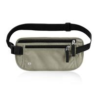 Ultra-Slim Money Belts for Travel Hidden, Mellbree RFID Blocking Travel Security Belt Hidden Passport Pouch with Senseless Comfort Design - Anti-Pickpocket Protection for Cash & Documents Light Gray