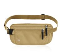 Ultra-Slim Money Belts for Travel Hidden, Mellbree RFID Blocking Travel Security Belt Hidden Passport Pouch with Senseless Comfort Design - Anti-Pickpocket Protection for Cash & Documents Khaki