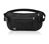 Ultra-Slim Money Belts for Travel Hidden, RFID Blocking Travel Security Belt Hidden Passport Pouch with Senseless Comfort Design Anti-Pickpocket Protection for Cash & Documents for Men Women(Black)