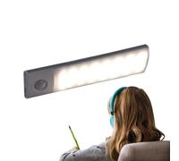 Ultra Slim Motion - Sensor Led Light Strip, Rechargeable Magnetic | selff Adhesive Wardrobe, Cabinet Lighting, Thin Human Body Induction, Energy Efficient Motion, Activated Light, Under Cabinet Lights