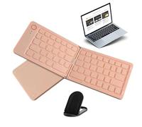 Ultra Slim Portable Folding Keyboard Most Tablets - Foldable Wireless Keyboard, Foldable Pocket Keyboard, Laptops & Smartphones, Support 3 Devices, Wireless Keyboard